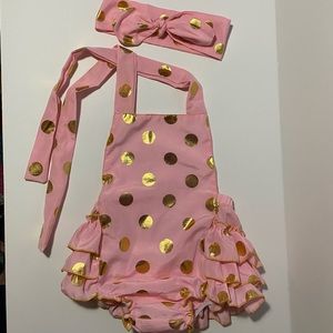 Baby Girl 🎉🎂 🍰 Cake Smash Romper 🍰🎂🎉12M